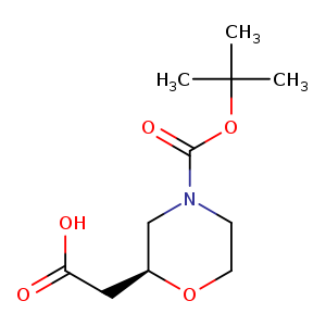 2-Morpholineacetic acid, 4-[(1,1-dimethylethoxy)carbonyl]-, (2S)-