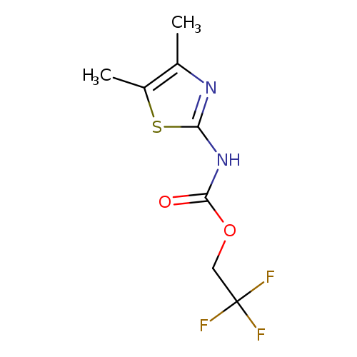 2,2,2-trifluoroethyl N-(dimethyl-1,3-thiazol-2-yl)carbamate