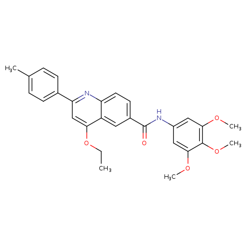 4-ethoxy-2-(4-methylphenyl)-N-(3,4,5-trimethoxyphenyl)quinoline-6-carboxamide