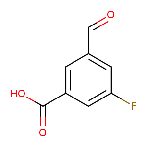 Benzoic acid, 3-fluoro-5-formyl-