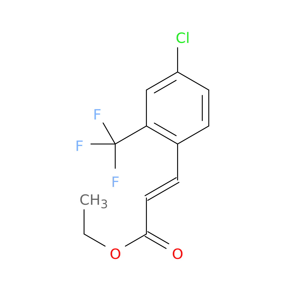 (E)-ethyl 3-(4-chloro-2-(trifluoromethyl)phenyl)acrylate