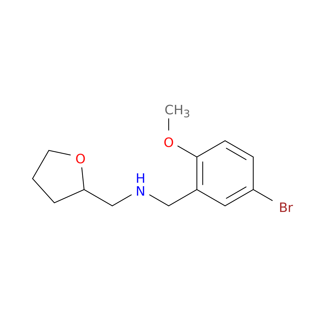 N-(5-bromo-2-methoxybenzyl)-N-(tetrahydro-2-furanylmethyl)amine
