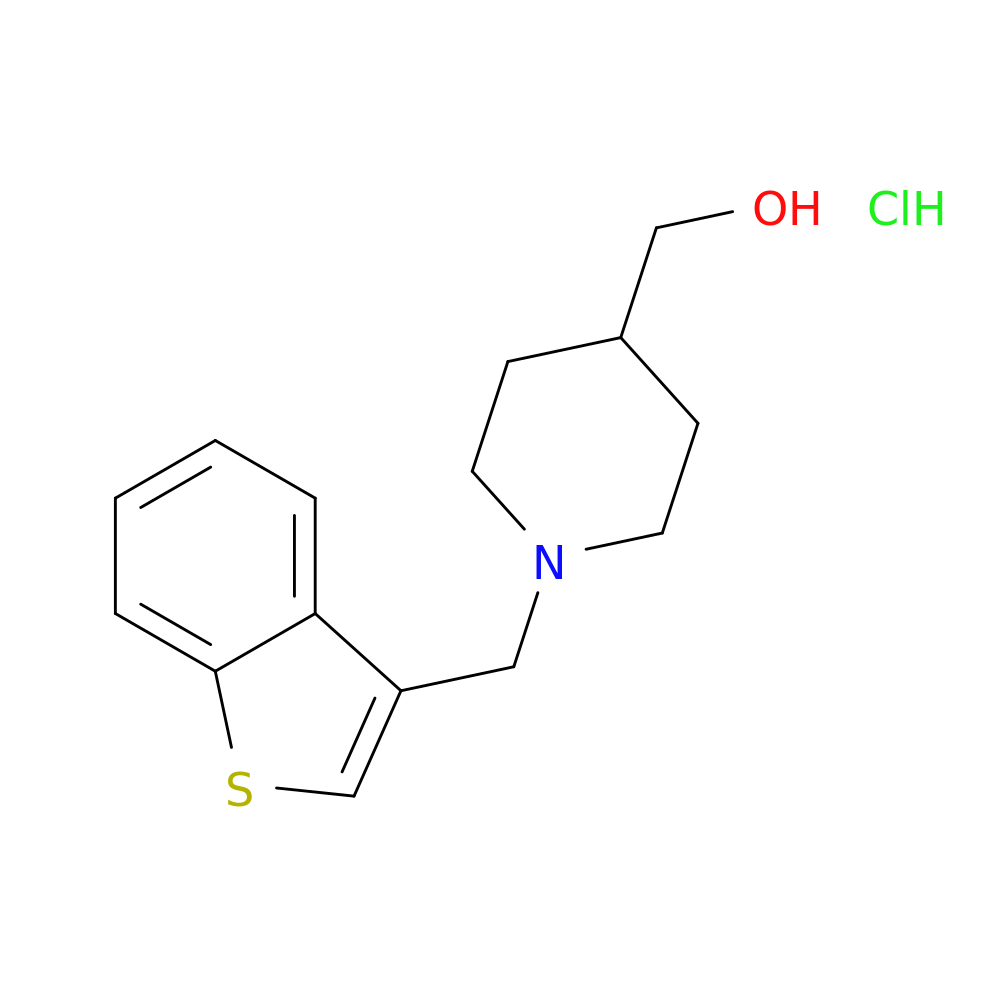 {1-[(1-benzothiophen-3-yl)methyl]piperidin-4-yl}methanol hydrochloride