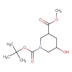 1-tert-Butyl 3-methyl 5-hydroxypiperidine-1,3-dicarboxylate