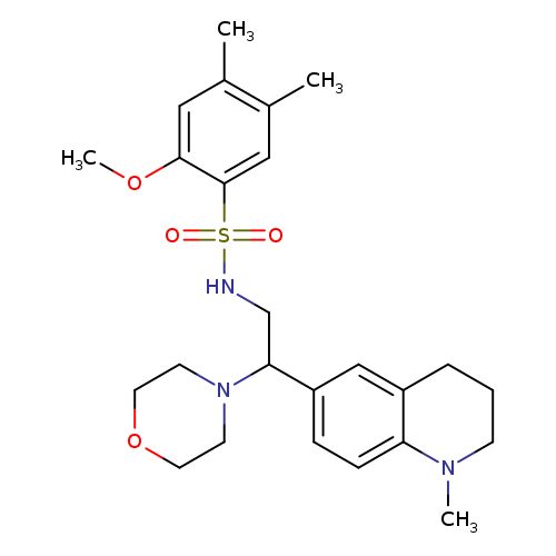 2-methoxy-4,5-dimethyl-N-[2-(1-methyl-1,2,3,4-tetrahydroquinolin-6-yl)-2-(morpholin-4-yl)ethyl]benzene-1-sulfonamide