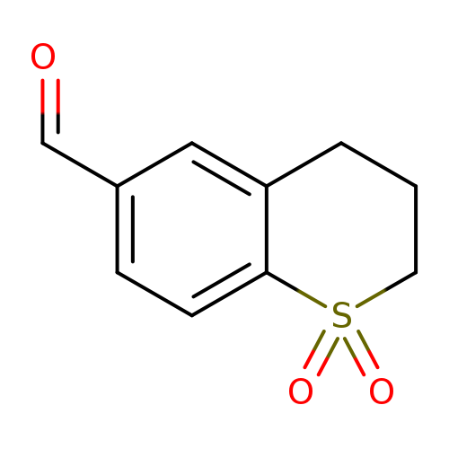 1,1-dioxo-3,4-dihydro-2H-1lambda6-benzothiopyran-6-carbaldehyde