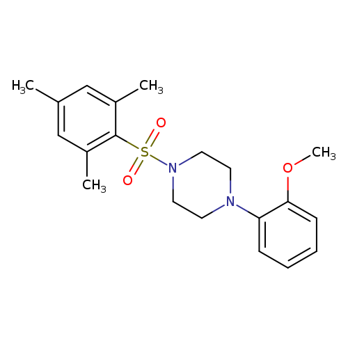 1-(2-methoxyphenyl)-4-(2,4,6-trimethylbenzenesulfonyl)piperazine