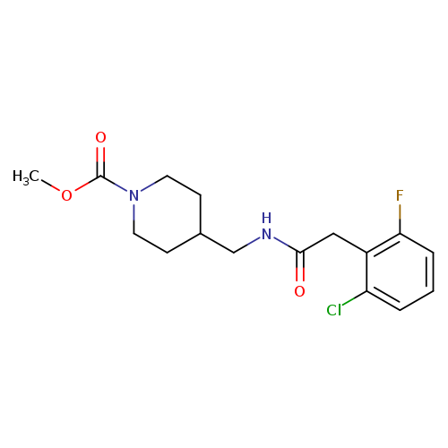 methyl 4-{[2-(2-chloro-6-fluorophenyl)acetamido]methyl}piperidine-1-carboxylate