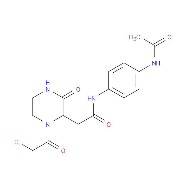 N-[4-(Acetylamino)phenyl]-2-[1-(chloroacetyl)-3-oxopiperazin-2-yl]acetamide