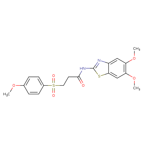 N-(5,6-dimethoxy-1,3-benzothiazol-2-yl)-3-(4-methoxybenzenesulfonyl)propanamide