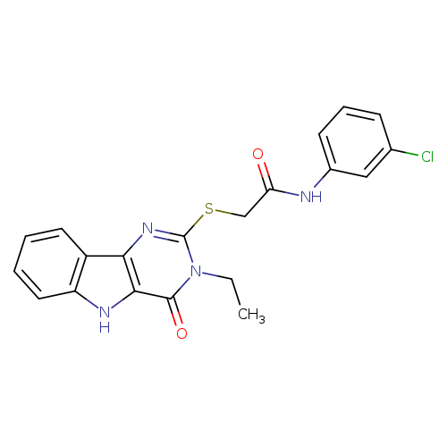 N-(3-chlorophenyl)-2-({3-ethyl-4-oxo-3H,4H,5H-pyrimido[5,4-b]indol-2-yl}sulfanyl)acetamide