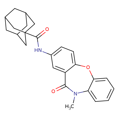 N-{9-methyl-10-oxo-2-oxa-9-azatricyclo[9.4.0.0^{3,8}]pentadeca-1(11),3(8),4,6,12,14-hexaen-13-yl}adamantane-1-carboxamide