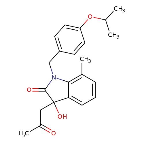 3-hydroxy-7-methyl-3-(2-oxopropyl)-1-{[4-(propan-2-yloxy)phenyl]methyl}-2,3-dihydro-1H-indol-2-one