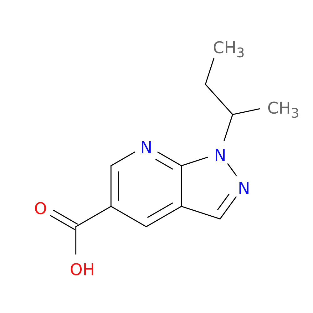 1-(butan-2-yl)-1H-pyrazolo[3,4-b]pyridine-5-carboxylic acid