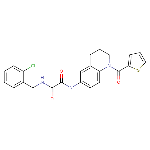 N'-[(2-chlorophenyl)methyl]-N-[1-(thiophene-2-carbonyl)-1,2,3,4-tetrahydroquinolin-6-yl]ethanediamide