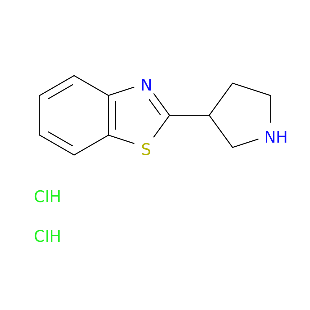 2-(pyrrolidin-3-yl)-1,3-benzothiazole dihydrochloride