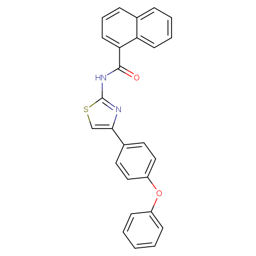 N-[4-(4-phenoxyphenyl)-1,3-thiazol-2-yl]naphthalene-1-carboxamide