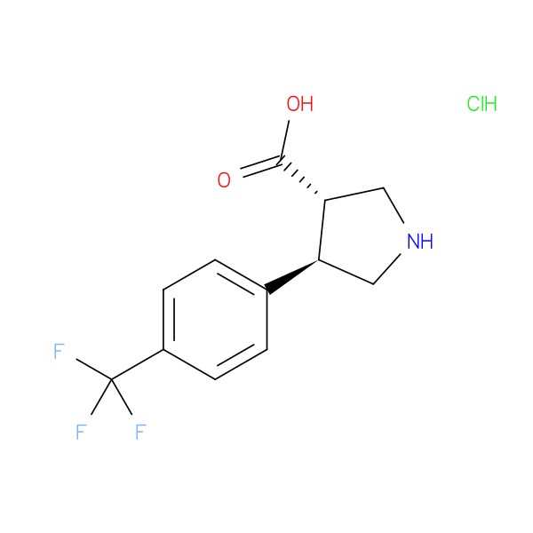 (+/-)-Trans-4-(4-trifluoromethyl-phenyl)-pyrrolidine-3-carboxylic acid, HCl
