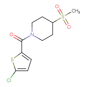1-(5-chlorothiophene-2-carbonyl)-4-methanesulfonylpiperidine