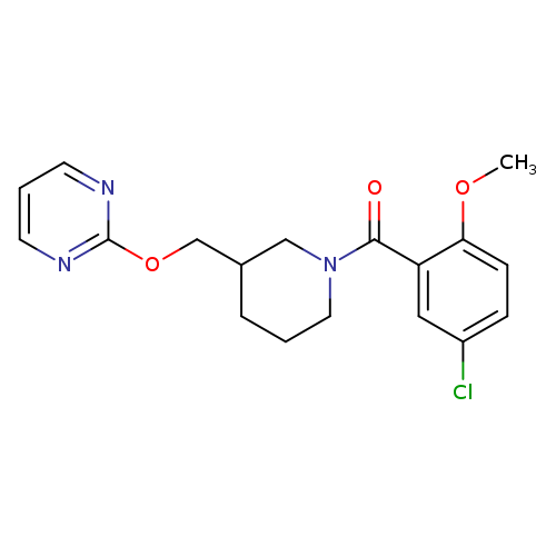 2-{[1-(5-chloro-2-methoxybenzoyl)piperidin-3-yl]methoxy}pyrimidine