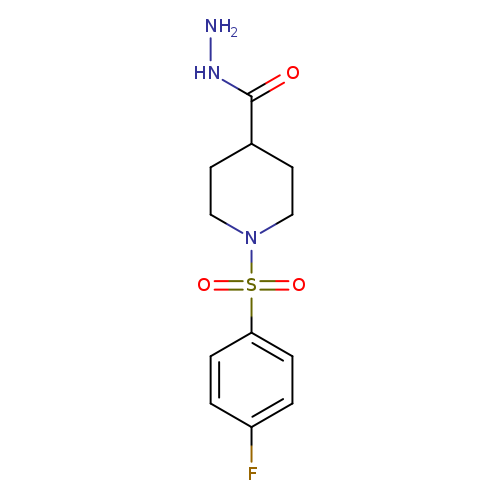 1-[(4-Fluorophenyl)sulfonyl]piperidine-4-carbohydrazide