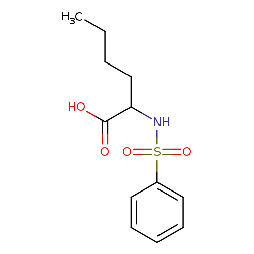 2-benzenesulfonamidohexanoic acid