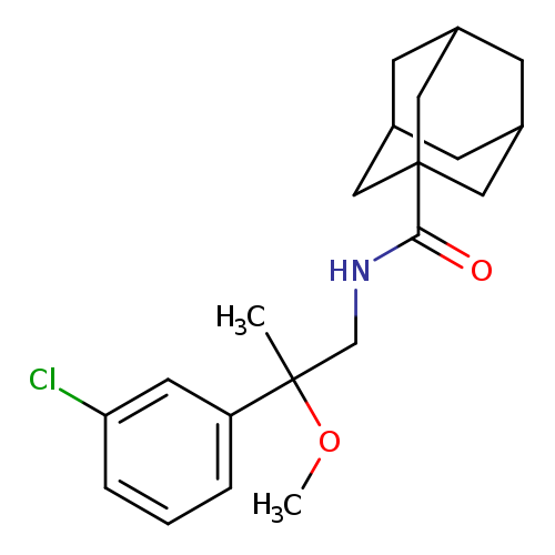 N-[2-(3-chlorophenyl)-2-methoxypropyl]adamantane-1-carboxamide