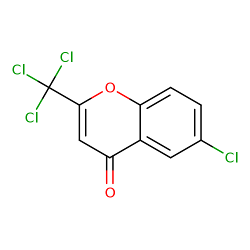 4H-1-Benzopyran-4-one, 6-chloro-2-(trichloromethyl)-