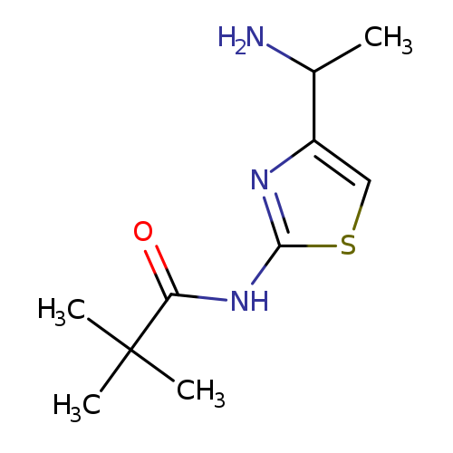 N-[4-(1-aminoethyl)-1,3-thiazol-2-yl]-2,2-dimethylpropanamide