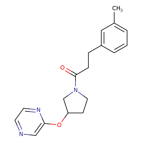 3-(3-methylphenyl)-1-[3-(pyrazin-2-yloxy)pyrrolidin-1-yl]propan-1-one