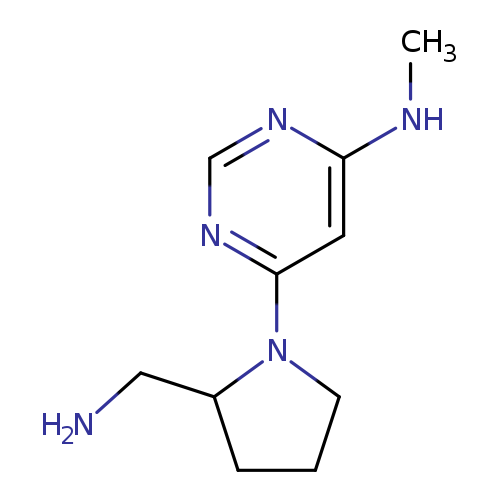 6-[2-(aminomethyl)pyrrolidin-1-yl]-N-methylpyrimidin-4-amine
