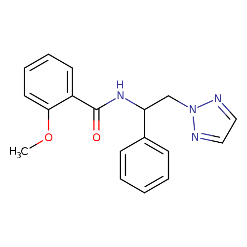 2-methoxy-N-[1-phenyl-2-(2H-1,2,3-triazol-2-yl)ethyl]benzamide