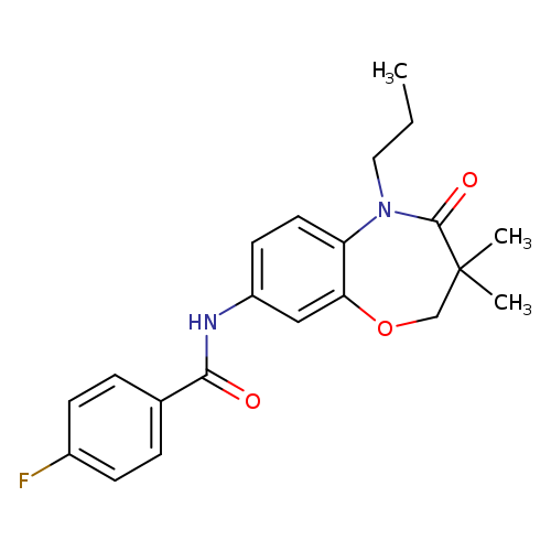 N-(3,3-dimethyl-4-oxo-5-propyl-2,3,4,5-tetrahydro-1,5-benzoxazepin-8-yl)-4-fluorobenzamide