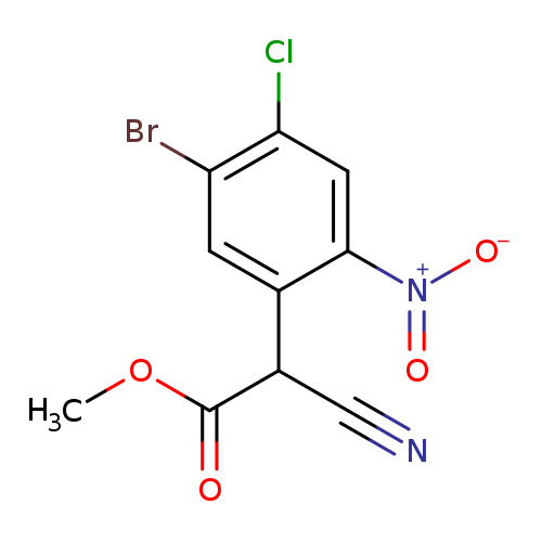 Methyl 2-(5-bromo-4-chloro-2-nitrophenyl)-2-cyanoacetate
