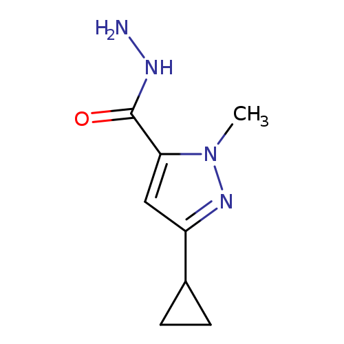 3-Cyclopropyl-1-methyl-1h-pyrazole-5-carbohydrazide