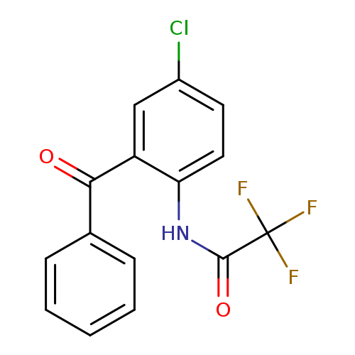 N-(2-benzoyl-4-chlorophenyl)-2,2,2-trifluoroacetamide