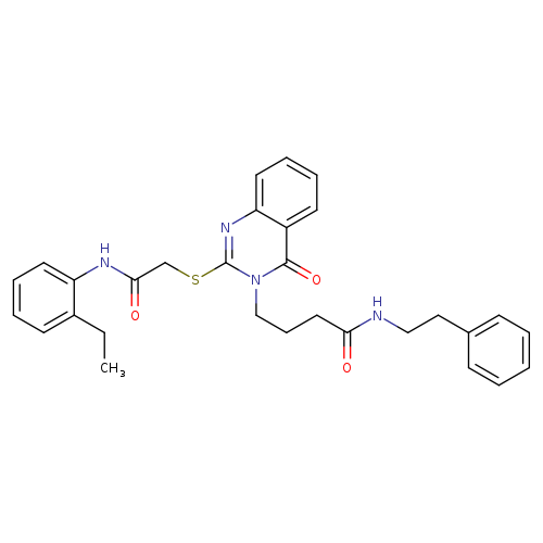 4-[2-({[(2-ethylphenyl)carbamoyl]methyl}sulfanyl)-4-oxo-3,4-dihydroquinazolin-3-yl]-N-(2-phenylethyl)butanamide