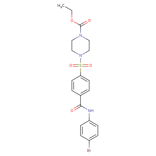 ethyl 4-{4-[(4-bromophenyl)carbamoyl]benzenesulfonyl}piperazine-1-carboxylate