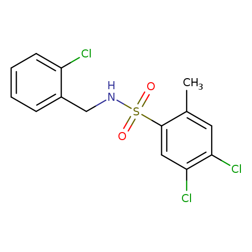 4,5-dichloro-N-[(2-chlorophenyl)methyl]-2-methylbenzene-1-sulfonamide