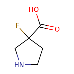 3-Pyrrolidinecarboxylic acid, 3-fluoro-