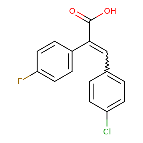3-(4-chlorophenyl)-2-(4-fluorophenyl)prop-2-enoic acid