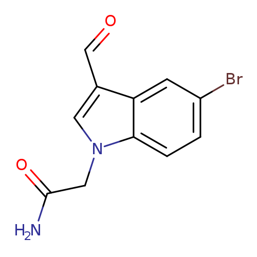 2-(5-Bromo-3-formyl-1h-indol-1-yl)acetamide