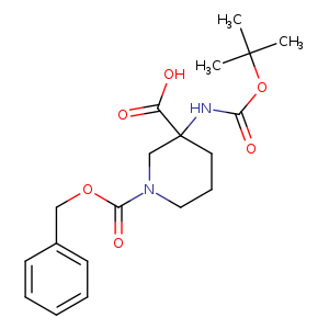 1-((Benzyloxy)carbonyl)-3-((tert-butoxycarbonyl)amino)piperidine-3-carboxylic acid