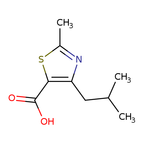 2-methyl-4-(2-methylpropyl)-1,3-thiazole-5-carboxylic acid