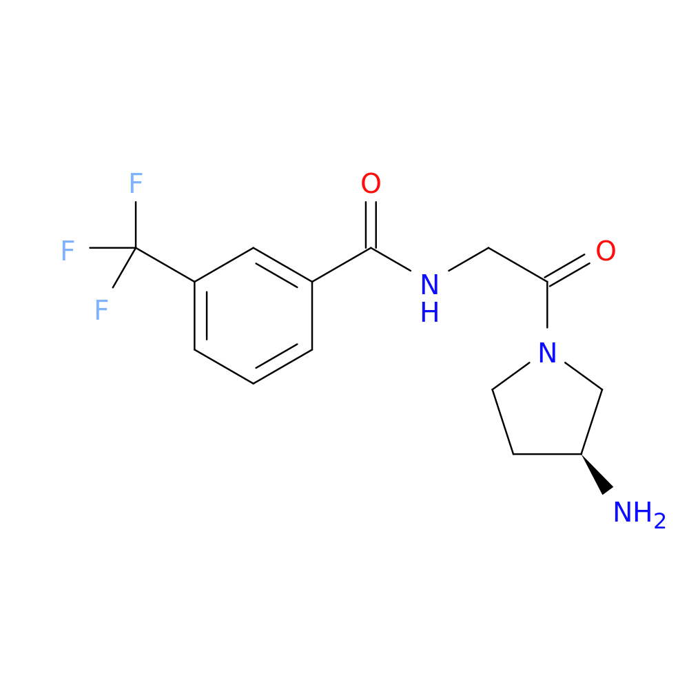 (S)-N-(2-(3-Aminopyrrolidin-1-yl)-2-oxoethyl)-3-(trifluoromethyl)benzamide