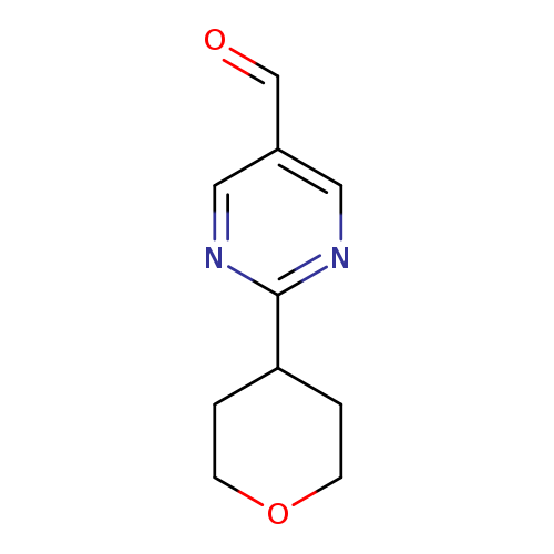 2-(OXAN-4-YL)PYRIMIDINE-5-CARBALDEHYDE