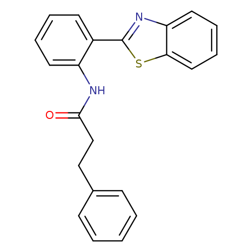 N-[2-(1,3-benzothiazol-2-yl)phenyl]-3-phenylpropanamide