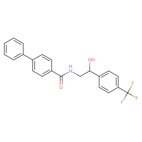 N-{2-hydroxy-2-[4-(trifluoromethyl)phenyl]ethyl}-[1,1'-biphenyl]-4-carboxamide