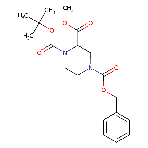 1,2,4-Piperazinetricarboxylic acid, 1-(1,1-dimethylethyl) 2-methyl 4-(phenylmethyl) ester