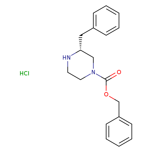 1-Piperazinecarboxylic acid, 3-(phenylmethyl)-, phenylmethyl ester, hydrochloride (1:1), (3R)-